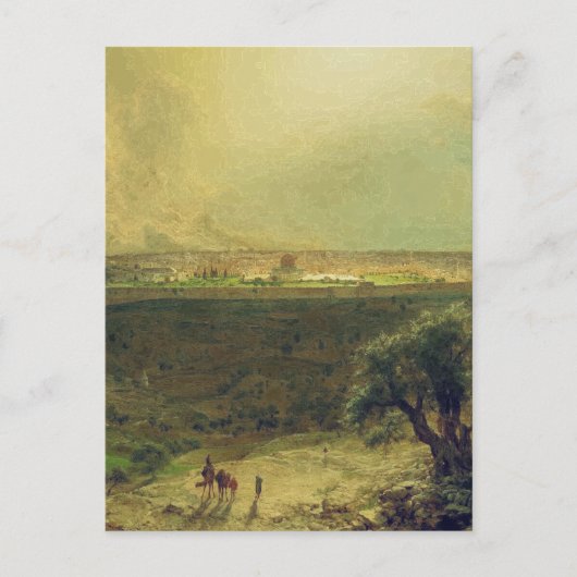 Jerusalem vom Ölberg Postkarte (Vorderseite)