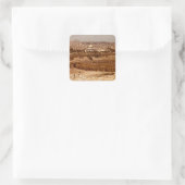 Jerusalem von Goldklebern Quadratischer Aufkleber (Tasche)