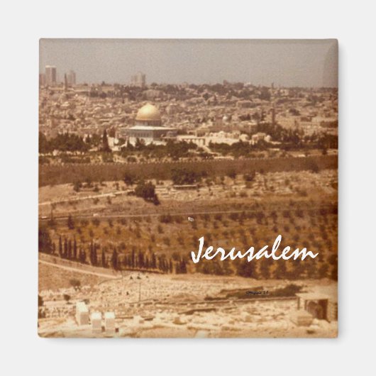 Jerusalem von Goldmagneten Magnet (Vorne)
