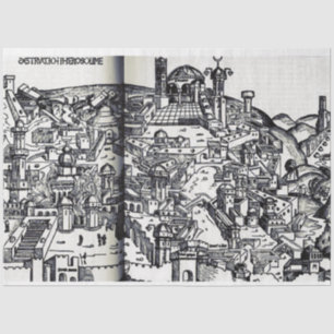 Jerusalem während der Herrschaft Salomos Seidenpapier