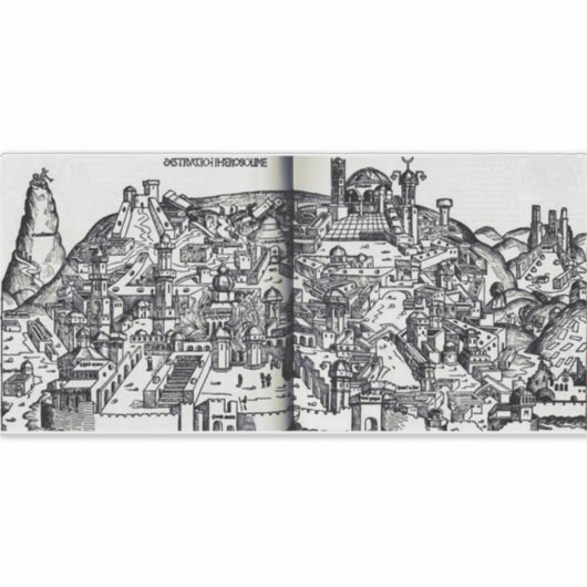 Jerusalem während der Regierung Salomons Aufkleber (Vorderseite)