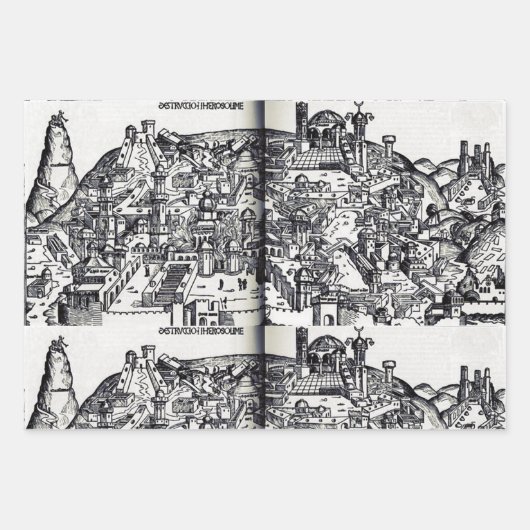 Jerusalem während der Regierung Salomons Geschenkpapier Set (Vorderseite)