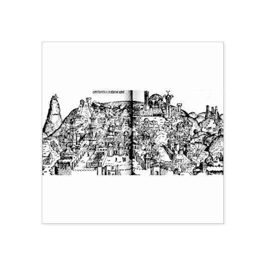 Jerusalem während der Regierung Salomons Gummistempel (Prägung)