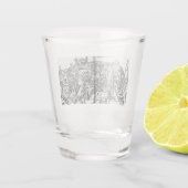 Jerusalem während der Regierung Salomons Schnapsglas (Rückseite)