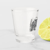 Jerusalem während der Regierung Salomons Schnapsglas (Links)