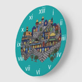 Jerusalem-Wall-Uhr Große Wanduhr (Winkel)