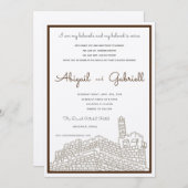 Jerusalem Walls - Einladung zur Hochzeit (Vorne/Hinten)