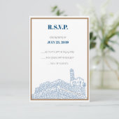 Jerusalem Walls RSVP CARDS Einladung (Stehend Vorderseite)