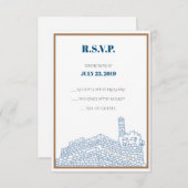 Jerusalem Walls RSVP CARDS Einladung (Vorne/Hinten)