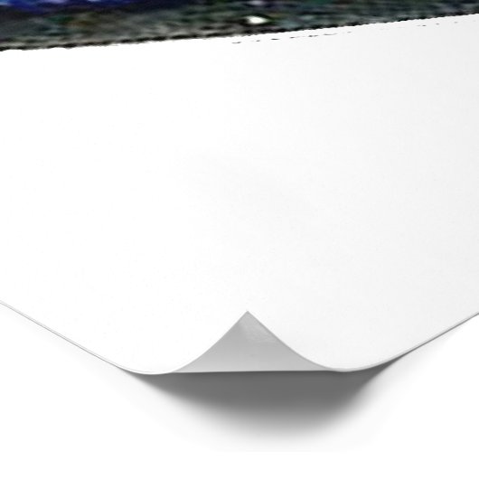 Jerusalem Wappen Blue Poster (Ecke)