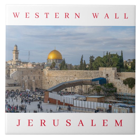 Jerusalem Western Keramik Fliese (Vorderseite)