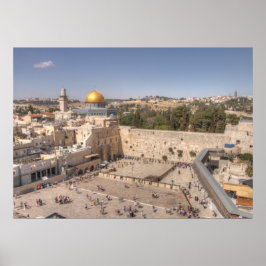 Jerusalem Western Wall Poster