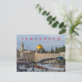 Jerusalem Western Wandansicht Postkarte (Stehend Vorderseite)