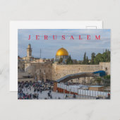 Jerusalem Western Wandansicht Postkarte (Vorne/Hinten)