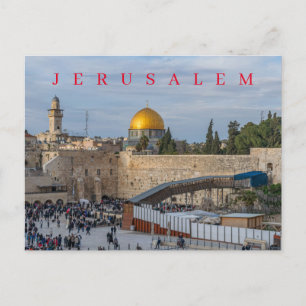 Jerusalem Western Wandansicht Postkarte