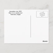 Jerusalem, wie es um 1891 erschien. postkarte (Rückseite)