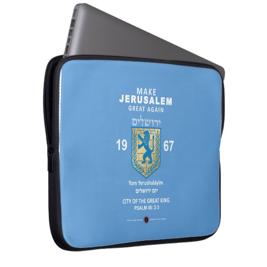 Jerusalem wieder groß machen laptopschutzhülle (Vorne Rechts)
