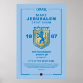 Jerusalem wieder groß machen poster (Vorne)
