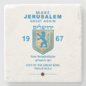 Jerusalem wieder groß machen steinuntersetzer (Vorderseite)