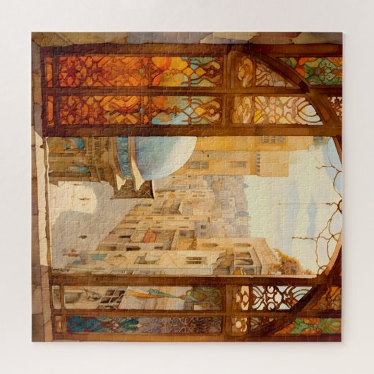 Jerusalem Window View Jigsaw Puzzle (Horizontal)