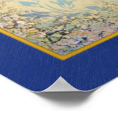 Jerusalem Yerushalayim Hebrew Paint Spritzer Art Poster (Ecke)