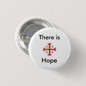 jerusalemcross%5B1%5D, dort ist, Hoffnung Button (Vorne & Hinten)