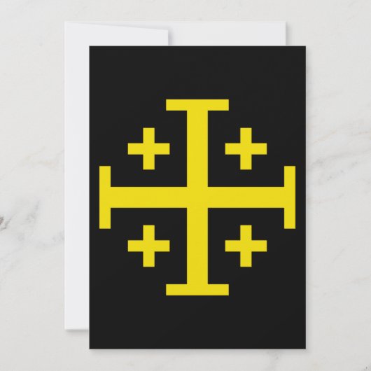 Jerusalemkreuz Einladung (Vorderseite)