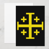 Jerusalemkreuz Einladung (Vorne/Hinten)