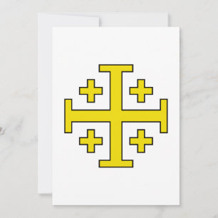 Jerusalemkreuz Fünf‌faches Kreuz Christi Einladung
