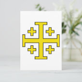 Jerusalemkreuz Heilige Karte (Stehend Vorderseite)