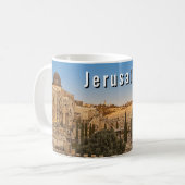 Jerusalem's Mount Olive and Al Aqsa Mosque Kaffeetasse (Vorderseite Links)