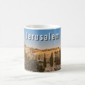 Jerusalem's Mount Olive and Al Aqsa Mosque Kaffeetasse (Mittel)