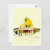 Jerusalems Ruhm senden: Kuppel der Rock Postkarte (Vorne/Hinten)