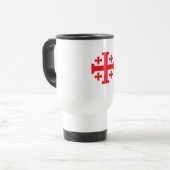 Jeruslam Templar Crusader Cross Travel Mug Reisebecher (Vorderseite Links)