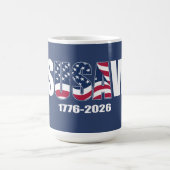 Jes USA ves 1776-2026 Kaffeetasse (Mittel)
