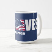 Jes USA ves 1776-2026 Kaffeetasse (VorderseiteRechts)