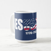 Jes USA ves 1776-2026 Kaffeetasse (Vorderseite Links)