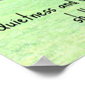 Jesaja 30:15 Ruhe und Zuversicht werden... Poster (Ecke)