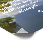 Jesaja 40:31 Aber sie, die auf den Herrn warten Poster (Ecke)