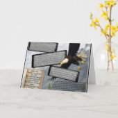 JESAJA-40:31 BRINGEN OBEN MIT FLÜGELN ALS EAGLES KARTE (Gelbe Blume)