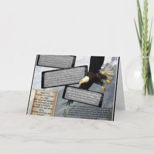 JESAJA-40:31 BRINGEN OBEN MIT FLÜGELN ALS EAGLES KARTE