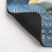 JESAJA-40:31 bringen oben mit Flügeln als EAGLES Mousepad (Ecke)