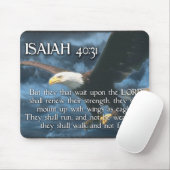 JESAJA-40:31 bringen oben mit Flügeln als EAGLES Mousepad (Mit Mouse)