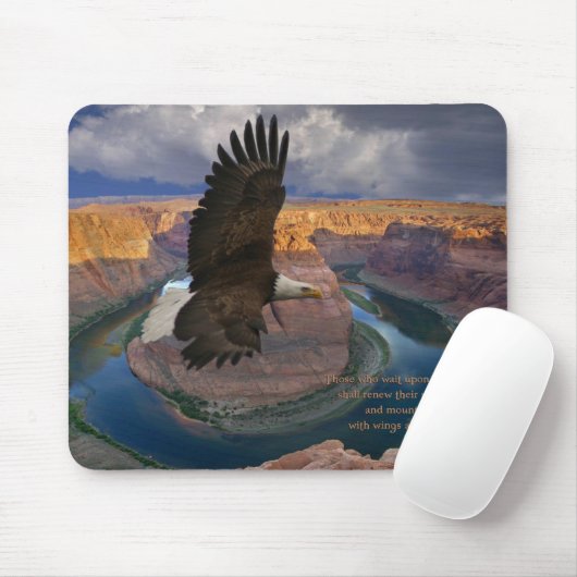 Jesaja-40:31 Flügel als Eagles Mousepad (Mit Mouse)