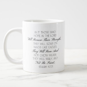 Jesaja 40:31 Hoffnung Bibelvers Tasse
