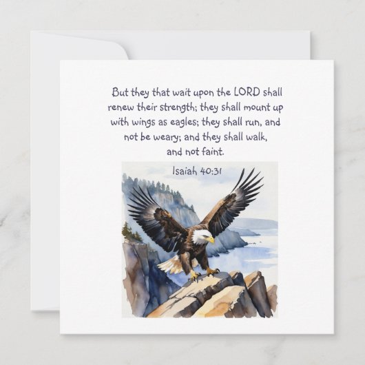 Jesaja 40:31 Sie, die auf den Herrn warten (Vorderseite)