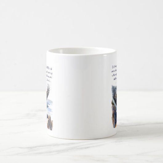 Jesaja 40:31 Sie, die auf den Herrn warten Kaffeetasse (Mittel)