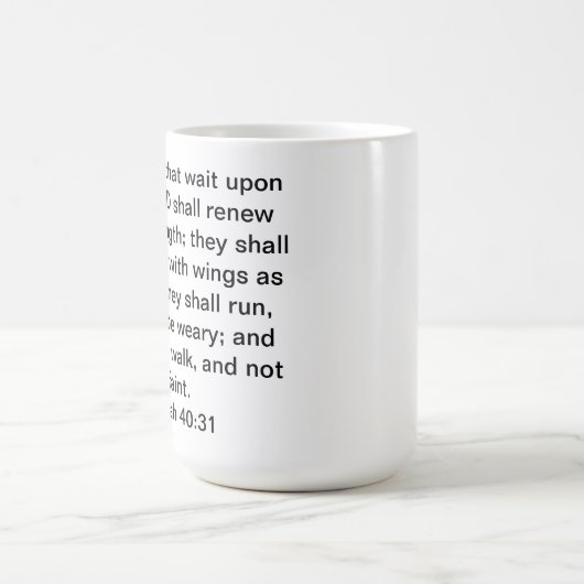 Jesaja-40:31kaffee-Tasse Kaffeetasse (Mittel)