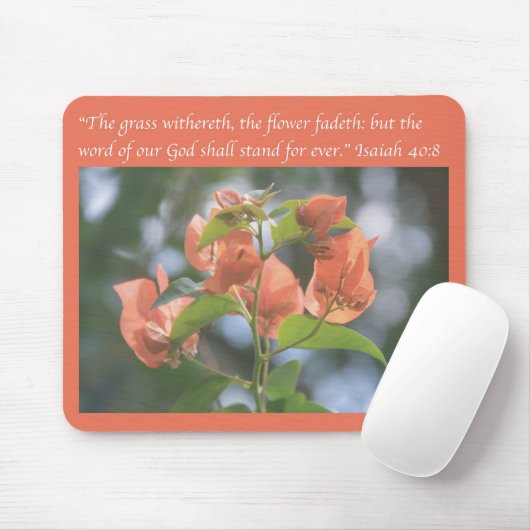 Jesaja-40:8 Schrift Mousepad (Mit Mouse)