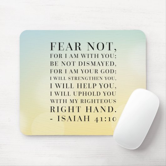 Jesaja-41:10 Bibel-Zitat Mousepad (Mit Mouse)